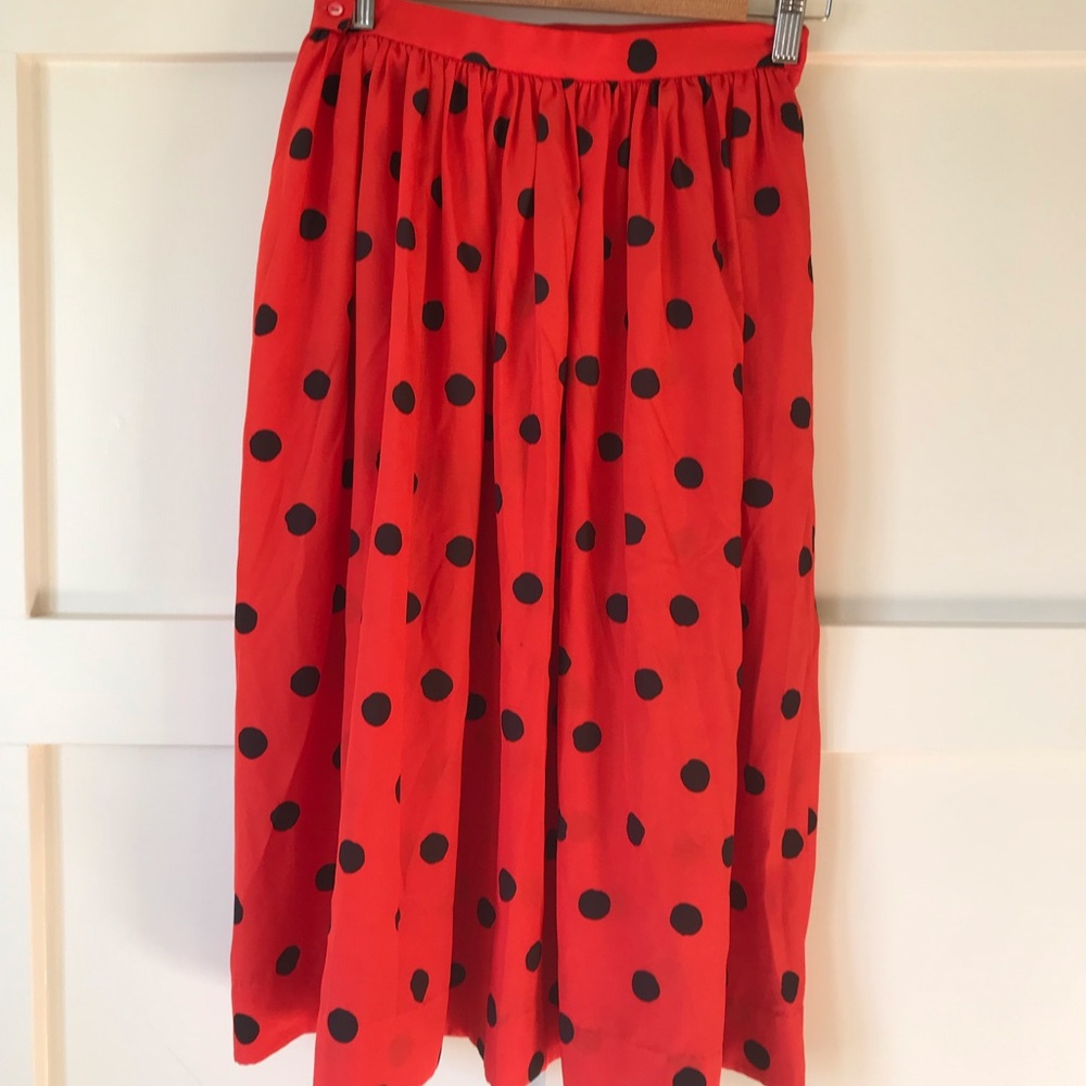 Vintage Liz Claiborne polka dot skirt